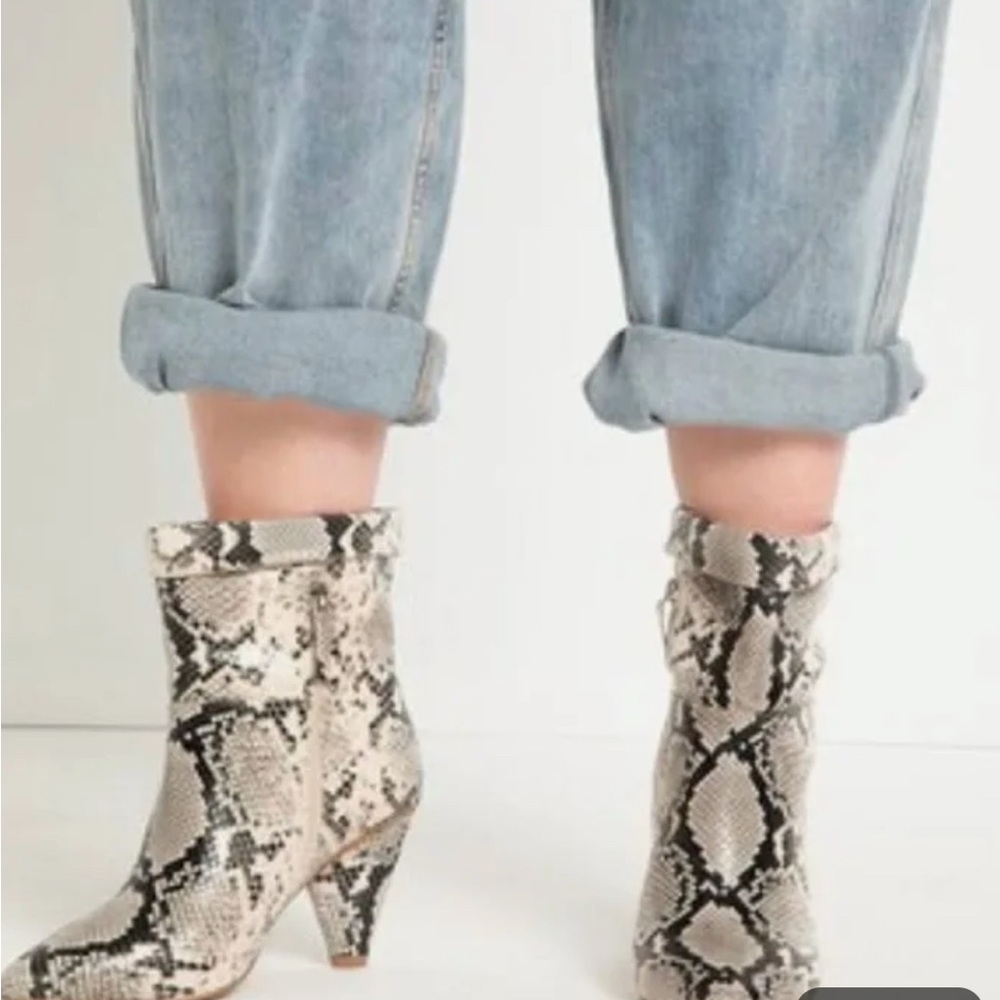 Eloquii Snakeskin Ankle Boots